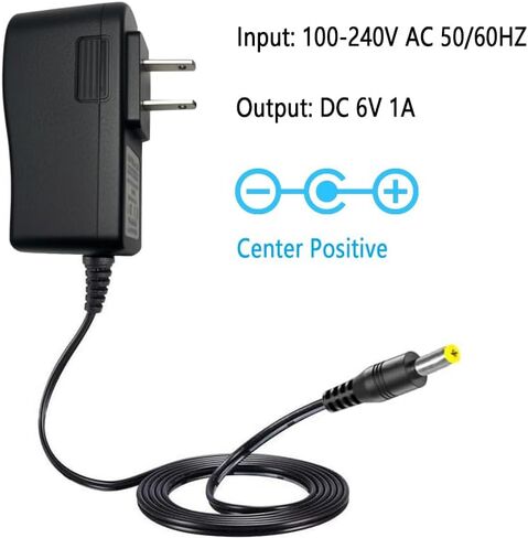 AC Adapter for Omron Healthcare 5, 7,10 Series - AC Power Adapter Compatible with Omron Blood Pressure Monitor Power Supply Charge Cord Replacement for Hem-ADPTW5 [Output DC 6V 1A] in Saudi Arabia