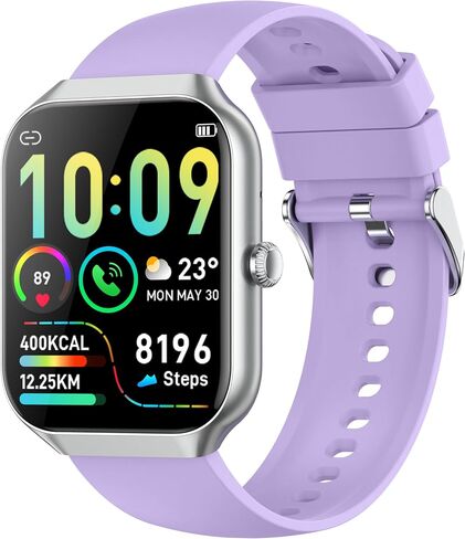 Smart Watches for Men/Women, 1.96'' Alexa Built-in Fitness Tracker Watch with Bluetooth Calls in Saudi Arabia