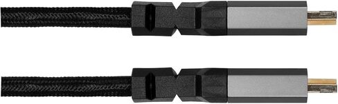 Monoprice 8K Certified Ultra High Speed HDMI Cable - 6 Feet - Black | Braided - HDMI 2.1, 8K@60Hz, 4k@120Hz, 48Gbps, HDR, VRR, CL3 in-Wall Rated in Saudi Arabia