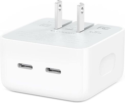35W USB C Charger Block, Dual USB-C Port Compact Power Adapter, ​​​​​​[Foldable Prolongs] PD 3.0​​​​ Fast Wall Charger for iPhone14 Pro Max/14 Pro/iPhone13/Samsung/iPad/Speaker/AirPods and etc in Saudi Arabia