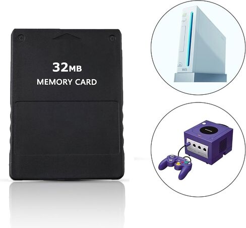 بطاقة ذاكرة عالية السرعة 8 ميجابايت لجهاز بلاي ستيشن 2 - متوافقة مع حزمة Sony PS2-1 - ملحق وحدة تحكم الألعاب in Saudi Arabia