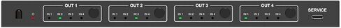 Monoprice Blackbird 4K 4x4 HDMI Matrix، 18G، 4K@60 هرتز، YCbCr 4:4:4، EDID، 4K إلى 1080p Downscaler، IR، HDR، HDR10، HDR10+، وDolby Vision Passthrough in Saudi Arabia