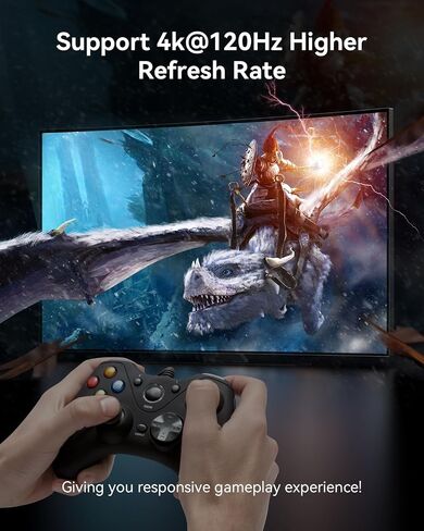 GANA HDMI 2.1 Switch, 8K HDMI Switcher Splitter 2 in 1 Out, Supports 4K@120Hz,8K@60Hz, 48Gbps Aluminum Bi-Directional Ultra HD HDMI Hub Compatible with PS5/4,Xbox,Roku,Apple TV,Fire Stick in Saudi Arabia