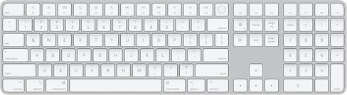 Apple Magic Keyboard with Touch ID and Numeric Keypad (for Mac Computers with Apple Silicon) - US English - Silver (Renewed) in Saudi Arabia