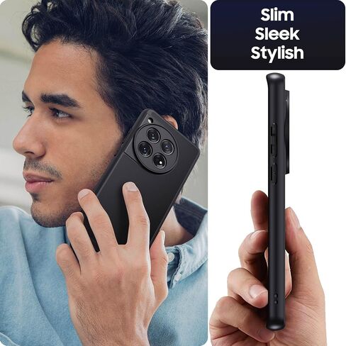 Slim Fit for OnePlus 11 Case with Camera Lens Protector, One Plus 11 5G (2023) Translucent Frosted Phone Cover, 1+11 Soft Edge & Hard Back Shockproof Protective Shell in Saudi Arabia