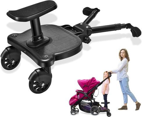 لوح عربة الأطفال العالمي، 2 في 1 مقعد وحامل للأطفال الصغار والرضع، يناسب جميع عربات الأطفال، تركيب سريع، مثالي للآباء المشغولين in Kuwait