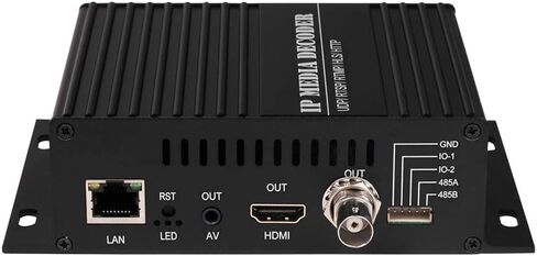 H.265 HDMI CVBS Decoder H.264 4K 1080P Video Audio Decoder IP Camera Decoder RTMP SRT M3U8 UDP إلى HDMI CVBS BNC Decoder لعرض الإعلانات، فك تشفير الفيديو، فك تشفير كاميرا IP in Kuwait