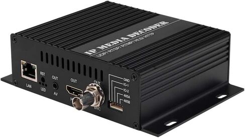 H.265 HDMI CVBS Decoder H.264 4K 1080P Video Audio Decoder IP Camera Decoder RTMP SRT M3U8 UDP إلى HDMI CVBS BNC Decoder لعرض الإعلانات، فك تشفير الفيديو، فك تشفير كاميرا IP in Kuwait