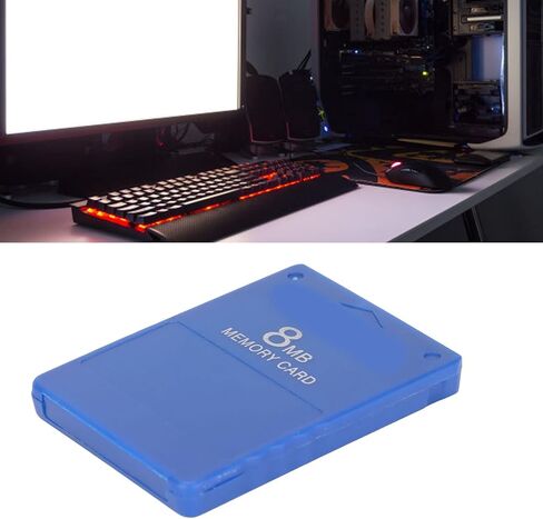 Game Memory Card, 8MB PS2 High Speed Game Memory Card Supports FMCB1.966 and All Games for PS2(red) in Saudi Arabia