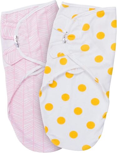 بطانية قماط، مجموعة لف قماط الأطفال الرضع قابلة للتعديل مكونة من 4 قطع، بطانيات لف لف قماط الأطفال للأولاد والبنات مصنوعة من القطن الناعم in Kuwait