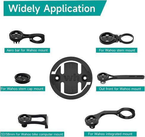 Computer Bike Mount For Wahoo, 4 Pack Wahoo Mount Insert Compatible with Out Front Wahoo Cycling Computer Mounts, Wahoo Bike Computer Mounts Replacement Base, Cycling Combo Mount Road MTB Accessories in Saudi Arabia