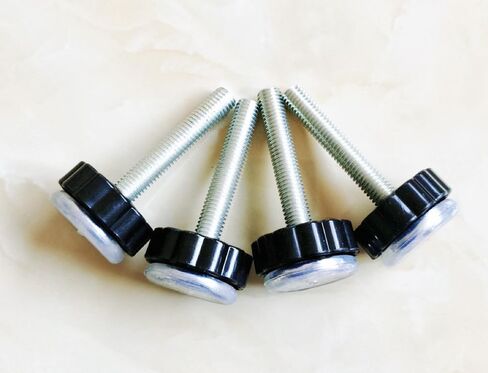 4 عبوات من بوابات الضغط M10 قضبان المغزل الملولبة، ملحقات قضيب المغزل الملولب للبوابة، مجموعة مسامير مثبتة على المسمار لبوابات الحيوانات الأليفة وبوابات درابزين الدرج (أسود) in Kuwait