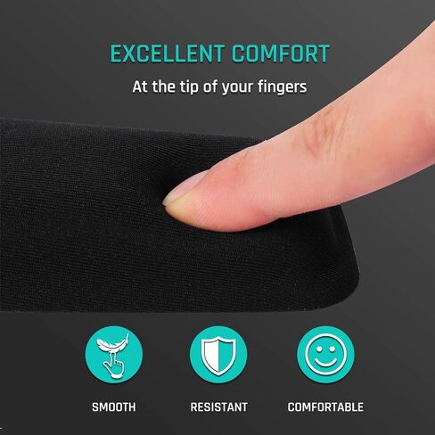 KLIM Keyboard Wrist Rest - Premium Quality - Anti-Slip Base - Comfortable and Soft - Memory Foam Wrist Rest for All Keyboards - Anti-tendonitis + Carpal Tunnel Relief - Black in Saudi Arabia