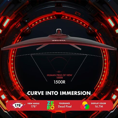 Viotek 32-inch 1440p 75Hz IPS Monitor with 10-bit Color - for Gaming, Design, Entertainment via HDMI/DP/Mini-DP/VGA in Saudi Arabia