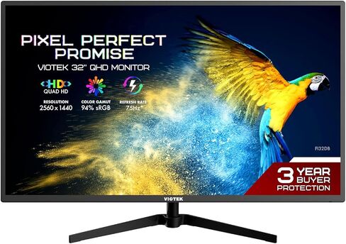 شاشة الألعاب المنحنية Viotek GNV34DBE4 مقاس 34 بوصة UWQHD 144 هرتز | عريضة للغاية 21:9 3440x1440p، 1 مللي ثانية MPRT، 4000:1 تباين، 140% sRGB، HDR، FreeSync وG-Sync جاهز، PIP/PBP in Kuwait