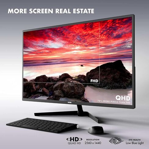 شاشة الألعاب المنحنية Viotek GNV34DBE4 مقاس 34 بوصة UWQHD 144 هرتز | عريضة للغاية 21:9 3440x1440p، 1 مللي ثانية MPRT، 4000:1 تباين، 140% sRGB، HDR، FreeSync وG-Sync جاهز، PIP/PBP in Kuwait