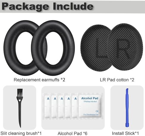 وسائد أذن بديلة لسماعات الرأس Bose QuietComfort 35 (QC35) وQuiet Comfort 35 II (QC35 ii)، وسادات الأذن مع جلد أكثر نعومة، وإسفنج عازل للضوضاء، وسمك إضافي، أسود2 in Kuwait