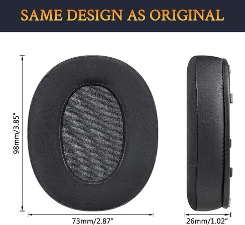 SOULWIT Cooling Gel Earpads Cushions Replacement for Sony WH-XB910 XB910N Extra Bass Noise Cancelling Headphones, for Sony WHXB910N Wireless Headset, Ear Pads with Noise Isolation Foam - Black in Saudi Arabia