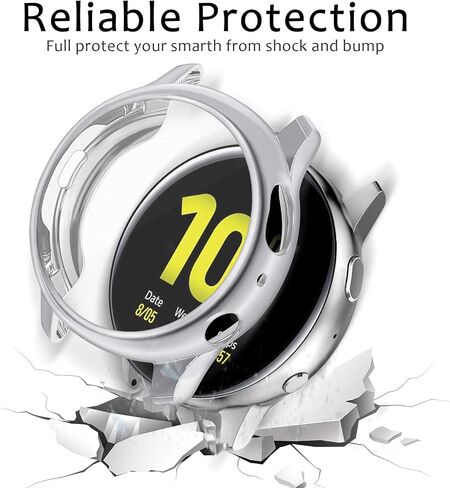 Meliya 4 Pack Screen Protector for Samsung Galaxy Watch Active 2 40mm 44mm, TPU All-Around Protective Case Cover Rugged Bumper Shell Accessories for Samsung Galaxy Watch Active 2 in Kuwait
