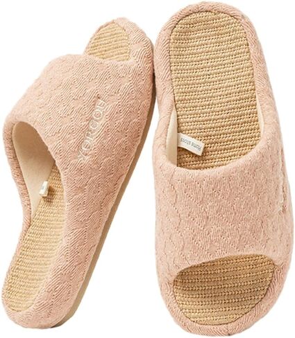 Casual Open Toe Slippers Anti-slip House Slipper For Women Comfy Home Shoes Cute Slippers Indoor Outdoor in Saudi Arabia