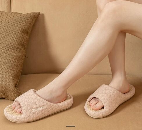 Casual Open Toe Slippers Anti-slip House Slipper For Women Comfy Home Shoes Cute Slippers Indoor Outdoor in Saudi Arabia