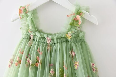 Baby Girls Tutu Dress Summer Sleeveless Embroidery Tulle Dresses Size 6M-5T in Kuwait