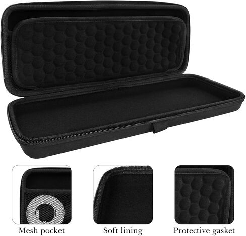 Linkidea Hard Travel Case for Compact 65% Keyboard Knob, Computer 68 Key Wireless/Wired Keyboard Carrying Storage Box Bag, Compatible with Keychron Q2 V2 Corsair K65 PRO ASUS ROG Falchion NX 65% in Saudi Arabia
