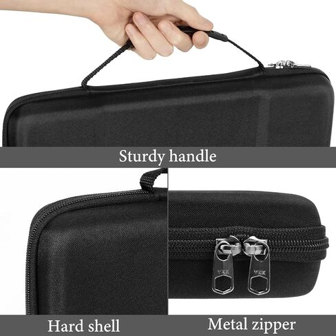 Linkidea Hard Travel Case for Compact 65% Keyboard Knob, Computer 68 Key Wireless/Wired Keyboard Carrying Storage Box Bag, Compatible with Keychron Q2 V2 Corsair K65 PRO ASUS ROG Falchion NX 65% in Saudi Arabia