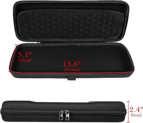 Linkidea Hard Travel Case for Compact 65% Keyboard Knob, Computer 68 Key Wireless/Wired Keyboard Carrying Storage Box Bag, Compatible with Keychron Q2 V2 Corsair K65 PRO ASUS ROG Falchion NX 65% in Saudi Arabia