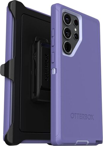OtterBox Galaxy S23 Ultra (فقط) - حافظة سلسلة Defender - أسود - متين ومتين - مع حماية للمنافذ - تتضمن حامل مشبك الحافظة - عبوة غير مخصصة للبيع بالتجزئة in Kuwait