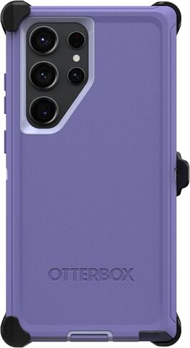 OtterBox Galaxy S23 Ultra (فقط) - حافظة سلسلة Defender - أسود - متين ومتين - مع حماية للمنافذ - تتضمن حامل مشبك الحافظة - عبوة غير مخصصة للبيع بالتجزئة in Kuwait