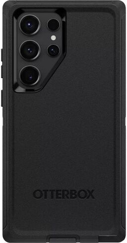 OtterBox Galaxy S23 Ultra (فقط) - حافظة سلسلة Defender - أسود - متين ومتين - مع حماية للمنافذ - تتضمن حامل مشبك الحافظة - عبوة غير مخصصة للبيع بالتجزئة in Saudi Arabia