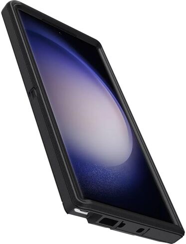 OtterBox Galaxy S23 Ultra (فقط) - حافظة سلسلة Defender - أسود - متين ومتين - مع حماية للمنافذ - تتضمن حامل مشبك الحافظة - عبوة غير مخصصة للبيع بالتجزئة in Saudi Arabia