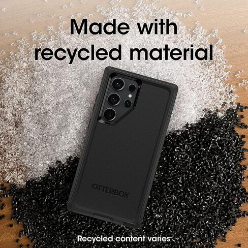 OtterBox Galaxy S23 Ultra (فقط) - حافظة سلسلة Defender - أسود - متين ومتين - مع حماية للمنافذ - تتضمن حامل مشبك الحافظة - عبوة غير مخصصة للبيع بالتجزئة in Saudi Arabia