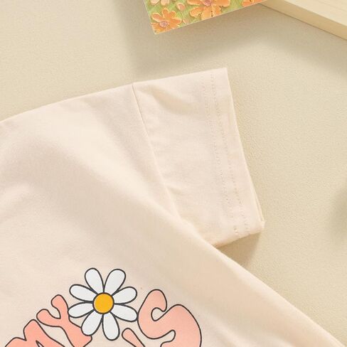 Newborn Baby Girl Summer Romper Clothes Letter&Flower Print Short Sleeve Jumpsuit Bodysuits Infant Outfits in Saudi Arabia