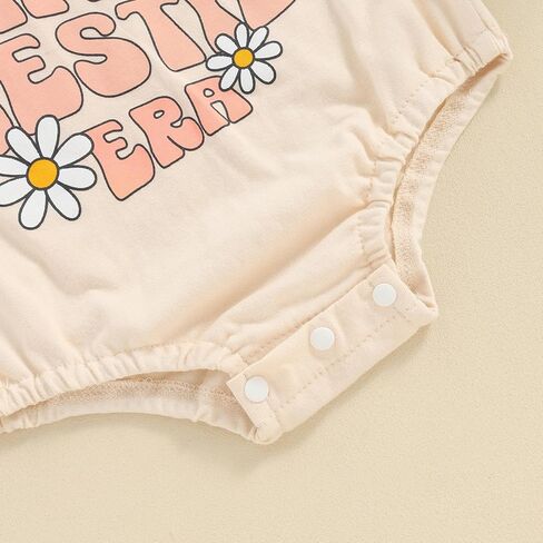 Newborn Baby Girl Summer Romper Clothes Letter&Flower Print Short Sleeve Jumpsuit Bodysuits Infant Outfits in Saudi Arabia