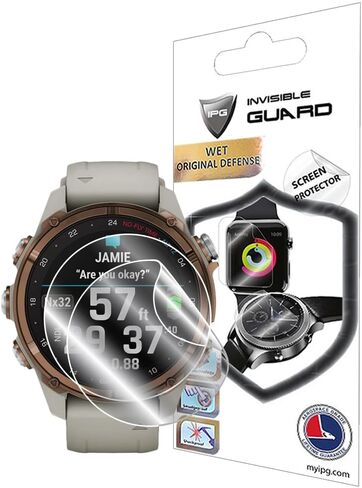 IPG for Garmin Descent™ Mk3 - Mk3i (Case Dimention:43 mm) Hydrogel Screen Protector (2 Units) Invisible HD Clear Film Anti Scratch Guard-Smooth/Self-Healing/Bubble for Mk3 43 in Saudi Arabia