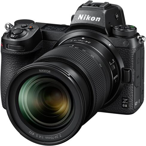 كاميرا نيكون 1663 Z6II بدون مرآة بإطار كامل FX مع مجموعة عدسات NIKKOR Z مقاس 24-70 مم f/4 S مع حزمة حماية محسنة CPS لمدة 3 سنوات in Saudi Arabia