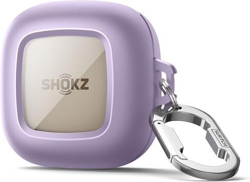 غطاء حافظة SHOKZ OpenFit من SURITCH، حافظات مغناطيسية مقاومة للصدمات لسماعات أذن SHOKZ OpenFit مفتوحة الأذن، سماعات رأس بلوتوث لاسلكية حقيقية، غطاء واقٍ مع قفل غطاء مغناطيسي وحلقة تسلق، أرجواني in Saudi Arabia
