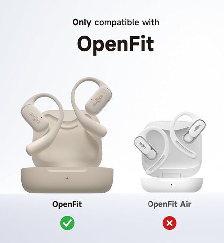 غطاء حافظة SHOKZ OpenFit من SURITCH، حافظات مغناطيسية مقاومة للصدمات لسماعات أذن SHOKZ OpenFit مفتوحة الأذن، سماعات رأس بلوتوث لاسلكية حقيقية، غطاء واقٍ مع قفل غطاء مغناطيسي وحلقة تسلق، أرجواني in Saudi Arabia
