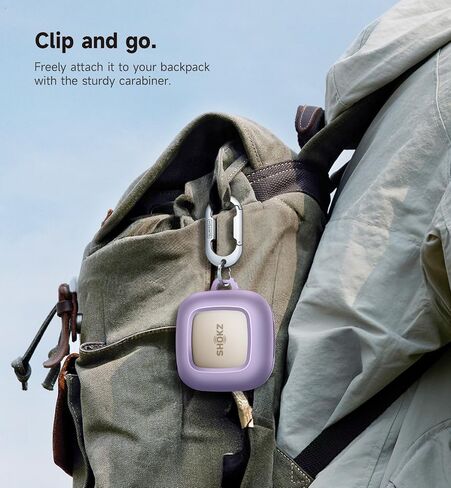 غطاء حافظة SHOKZ OpenFit من SURITCH، حافظات مغناطيسية مقاومة للصدمات لسماعات أذن SHOKZ OpenFit مفتوحة الأذن، سماعات رأس بلوتوث لاسلكية حقيقية، غطاء واقٍ مع قفل غطاء مغناطيسي وحلقة تسلق، أرجواني in Saudi Arabia