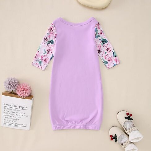 Newborn Infant Baby Girl Long Sleeve Romper Little Sister Onesie Cute Wildflower Floral Bodysuit Fall Winter Outfit in Saudi Arabia