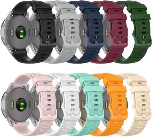 حزام لـ Garmin Vivoactive 4S، سوار ساعة بديل من السيليكون الناعم لـ Garmin Vivoactive 4S / Vivomove 3S / Venu 2S (بدون متعقب، أشرطة بديلة فقط) in Kuwait
