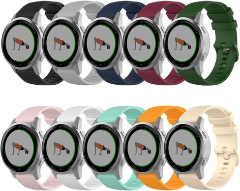 حزام لـ Garmin Vivoactive 4S، سوار ساعة بديل من السيليكون الناعم لـ Garmin Vivoactive 4S / Vivomove 3S / Venu 2S (بدون متعقب، أشرطة بديلة فقط) in Kuwait