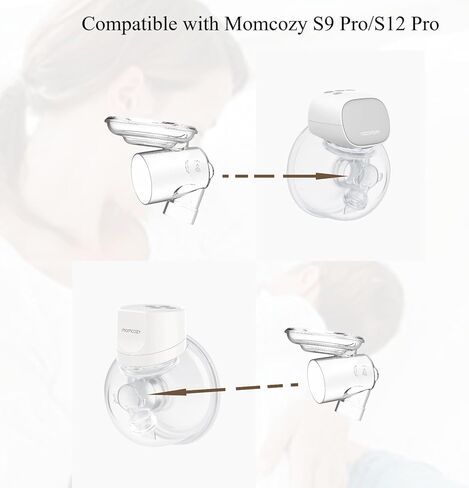 رابط متوافق مع كوب مضخة الثدي الأصلي Momcozy S12 Pro/S9 Pro الذي يمكن ارتداؤه بدون استخدام اليدين، ملحقات بديلة لمضخة الثدي S9/S10/12، عبوة واحدة in Kuwait