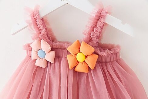 Toddler Girls Triple Layer Cake Dress Summer Tulle Tutu Dresses Size 6M-5T in Kuwait
