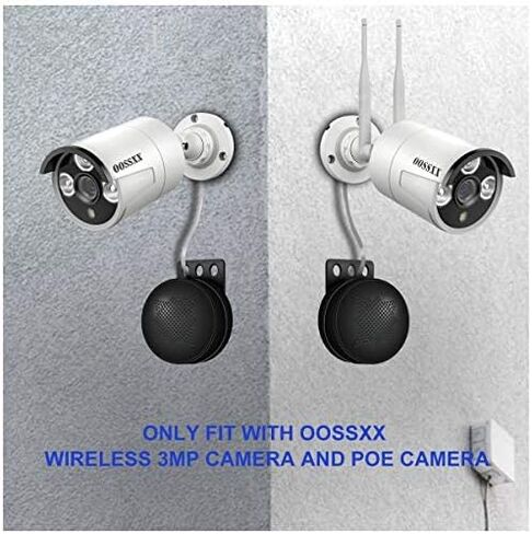 OOSSXX 4pcs Extended Speaker,Fit Wireless 3MP Camera and POE Camera in Saudi Arabia