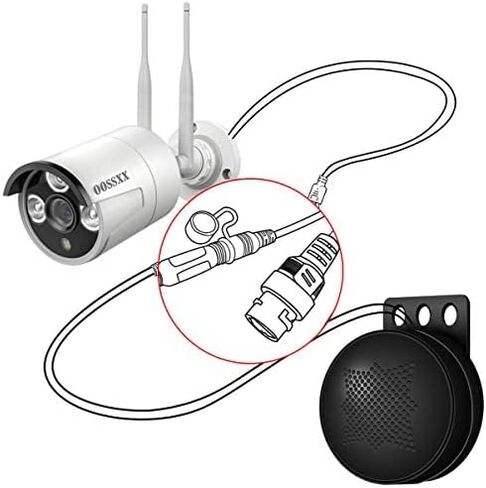 OOSSXX 4pcs Extended Speaker,Fit Wireless 3MP Camera and POE Camera in Saudi Arabia