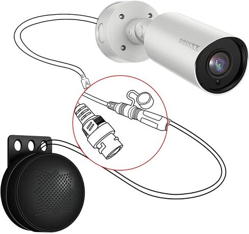 OOSSXX 4pcs Extended Speaker,Fit Wireless 3MP Camera and POE Camera in Saudi Arabia