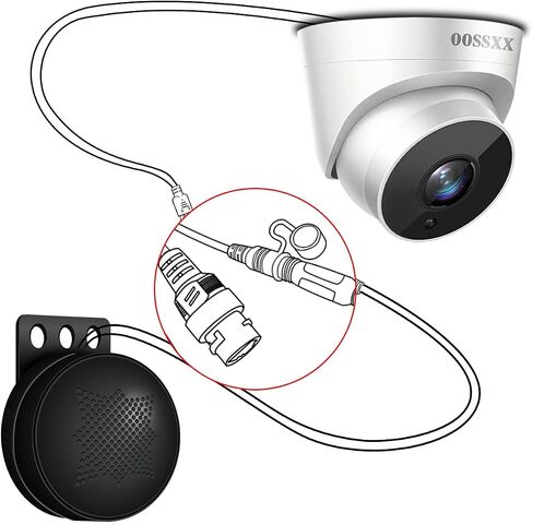 OOSSXX 4pcs Extended Speaker,Fit Wireless 3MP Camera and POE Camera in Saudi Arabia